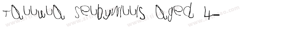 Tallula SelbyWillis aged 4字体转换